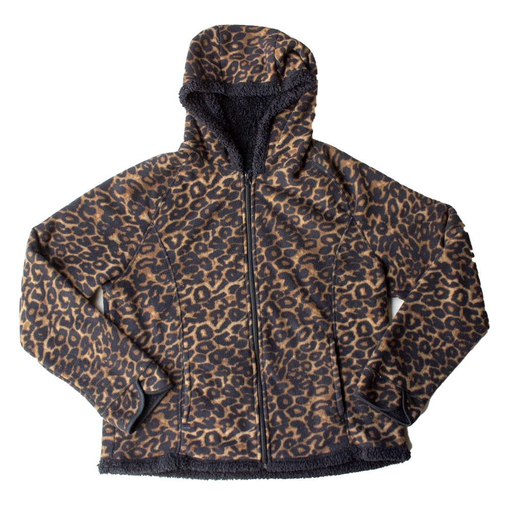 Faded Glory Leopard Print Hoodie